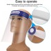 Protective Face Shield Resistant Full Face Transparent Dust-Proof Anti-Fog Visor Protection