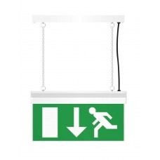 Emergency Exit light Double Side Sign-Green and White