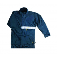 Rain Suit Navy Blue With Reflectors (up And Down)