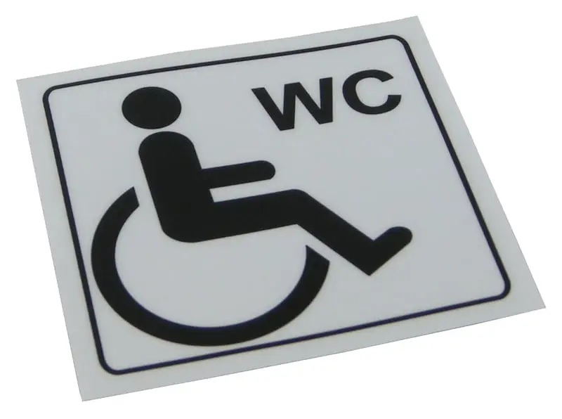 [44-009] Disabled Toilet Sticker