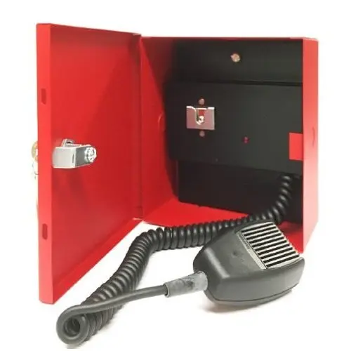 [180-012/Zt-Dvs-Rm/B] Remote Microphone Supervised Remote Microphone In A Surface Mount Enclosure With Key Lock