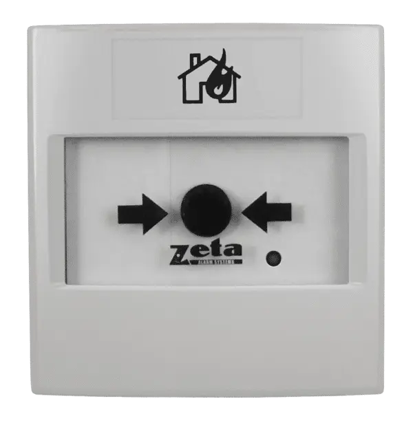 [43-623ZT-CP3/AD/W] Zeta Addressable Surface Mount Manual Call Point White