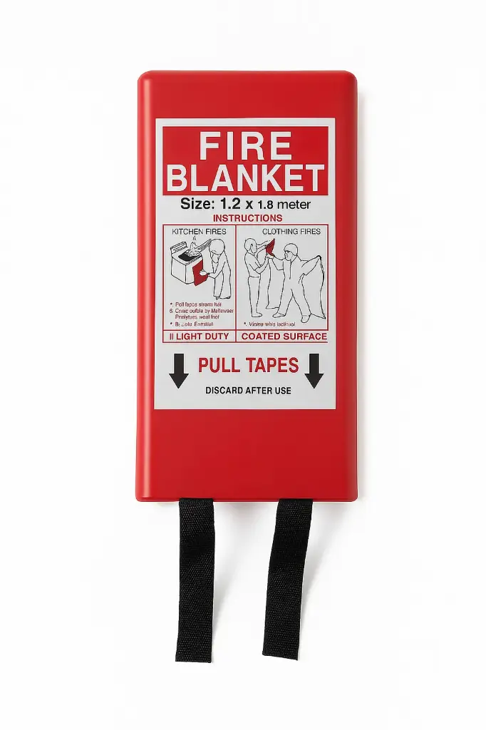 FIRE BLANKET IN PVC BOX SIZE 1.2/1.8 M [SAF-16594]
