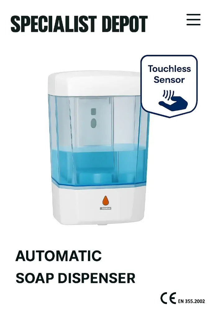 AUTOMATIC ALCOHOL/GEL DISPENSER 700ML