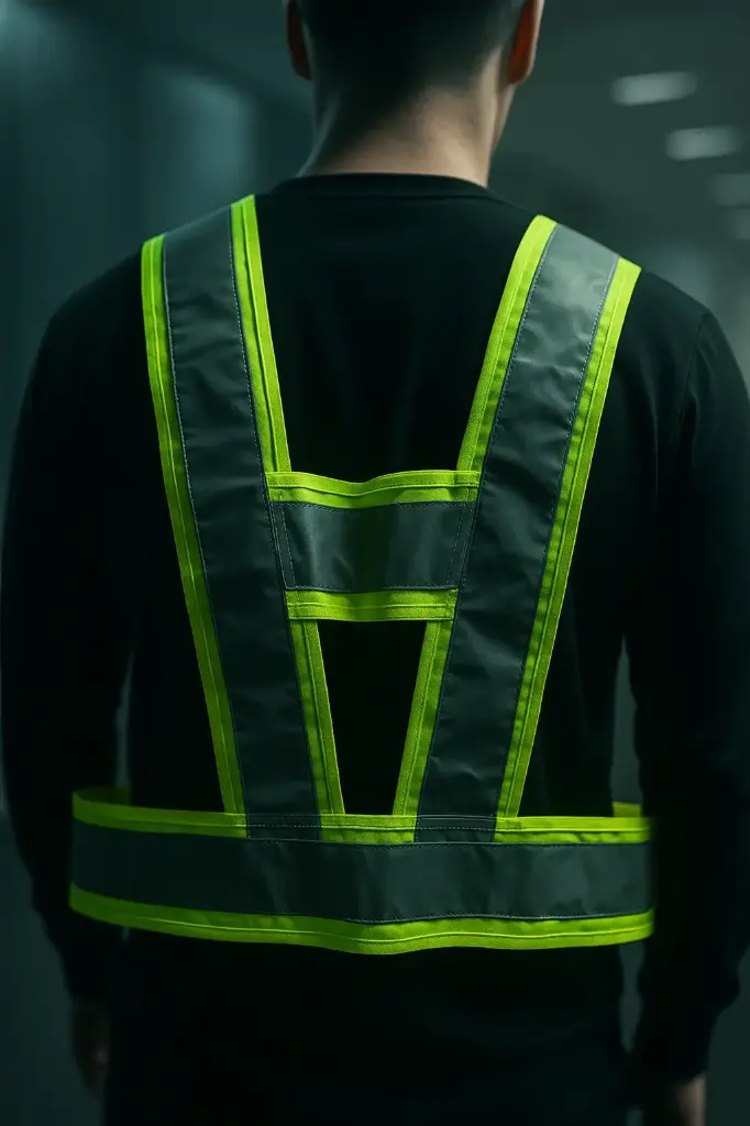 HI-VIS REFLECTIVE VEST LIME GREEN [SAF-16659]
