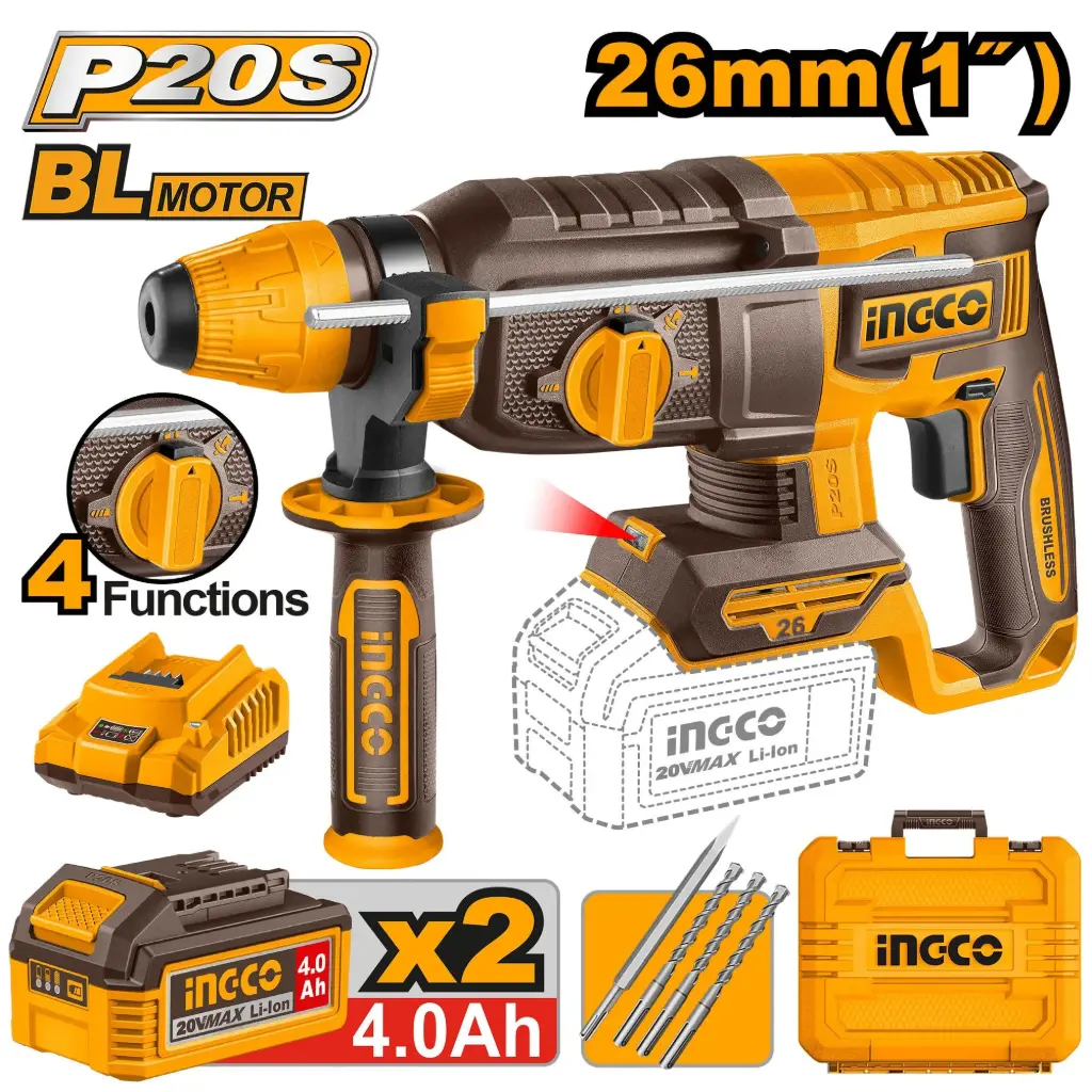 Ingco Cordless Rotary Hammer [CRHLI202682]