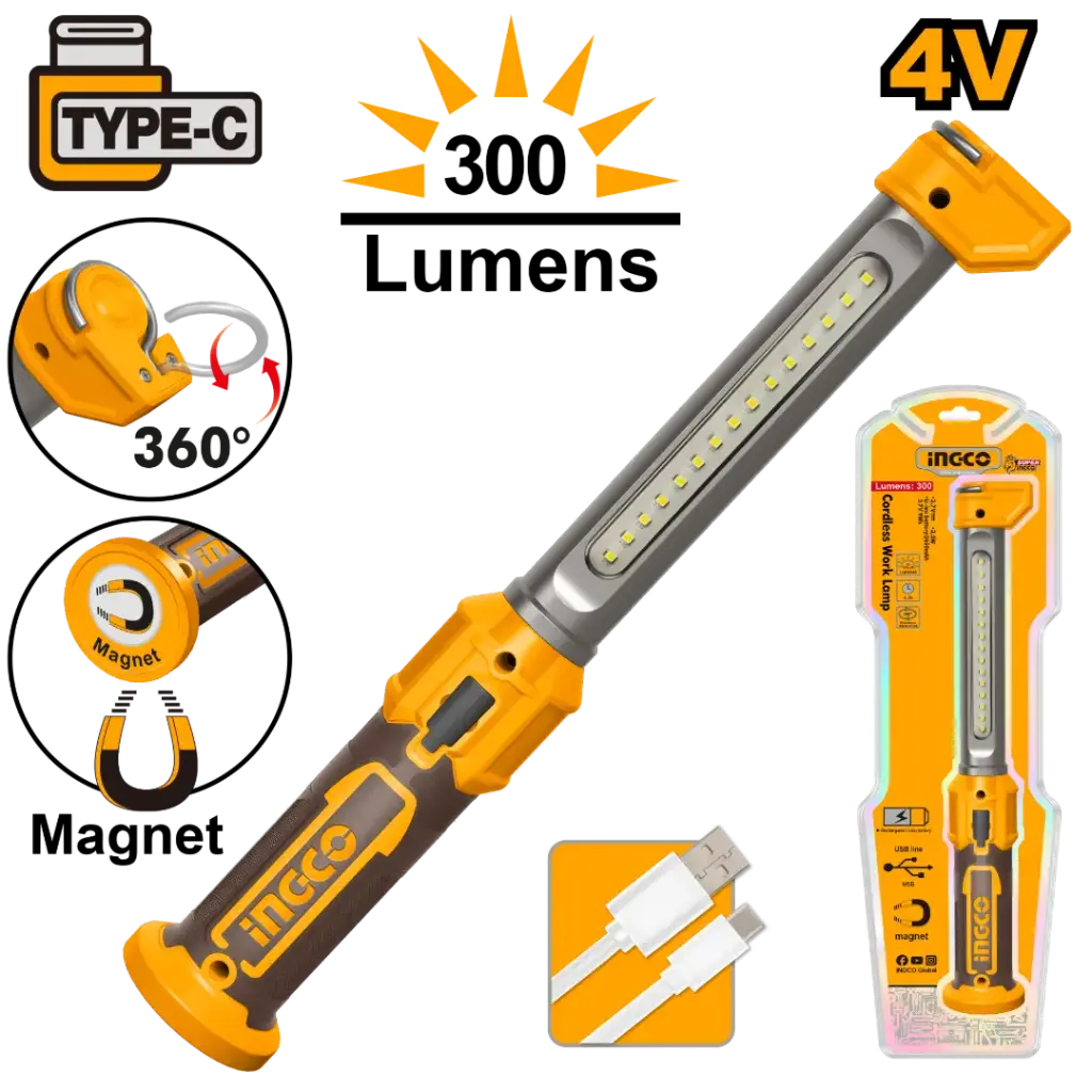 Ingco Cordless Work Lamp [HWLI043006]