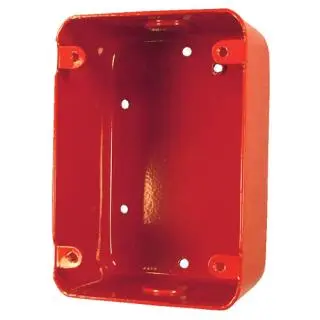 BOSCH SURFACE BACKBOX METAL, 4.75X3.25X2.25", RED FMM-100BB-R