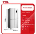 TCL French Door Refrigerator 460Ltrs [ P460CD]
