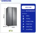 Samsung 583Ltrs Side By Side Refrigerator [ RS57DG4000B4GH]