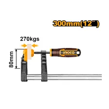 Ingco F Clamp 8x30CM 12''