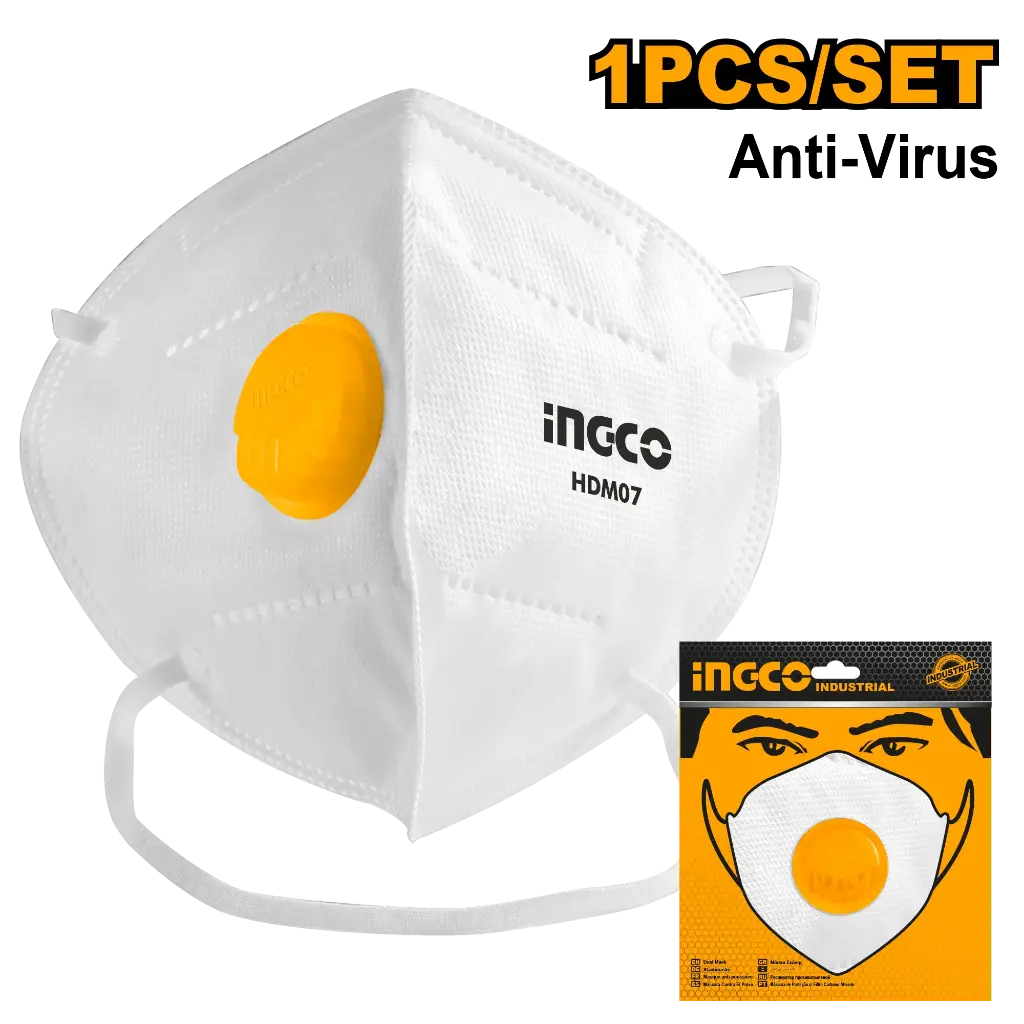 Ingco Dust Mask With Valve - Ind - P20C240 [HDM07]