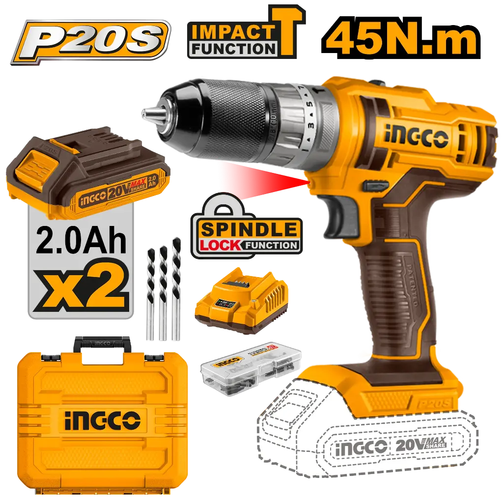 Ingco Cordless Impact Drill [CIDLI201452]