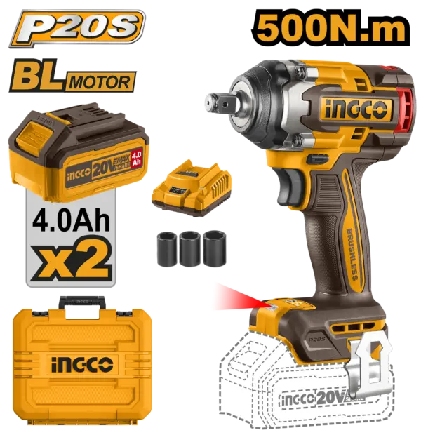 Ingco Cordless Impact Wrench [CIWLI2050]