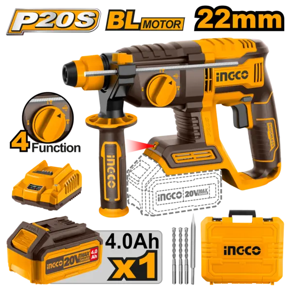 Ingco Cordless Rotary Hammer [CRHLI202081]