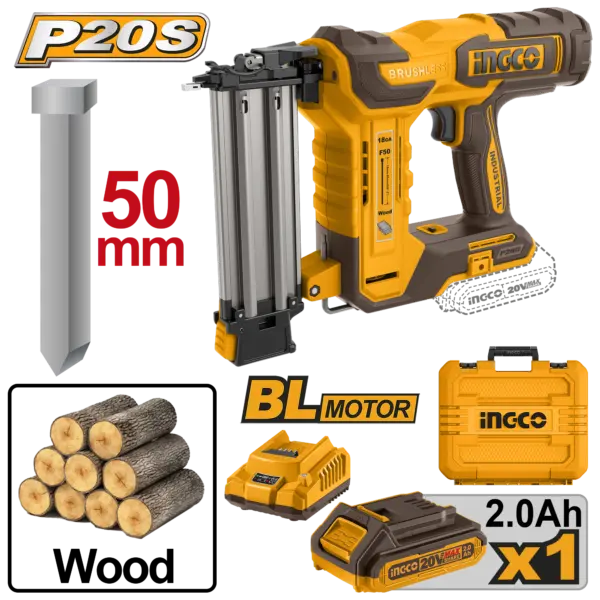 Ingco Cordless Brad Nailer [CBNLI5008]