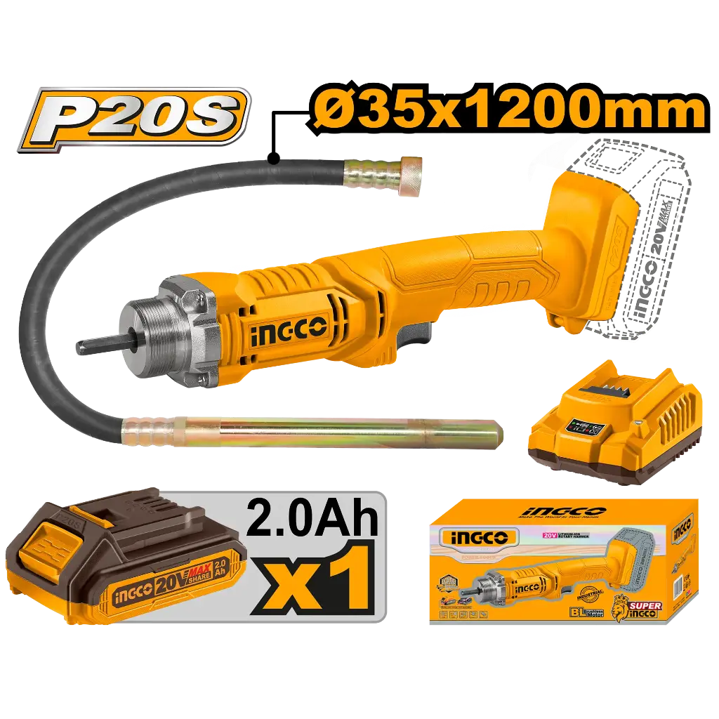 Ingco Cordless Concrete Vibrator [CCVLI2023011]