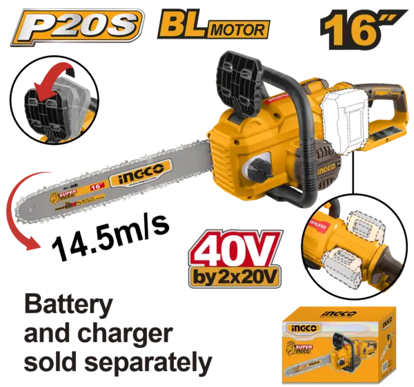 Ingco Cordless Chain Saw [CGSLI40168]