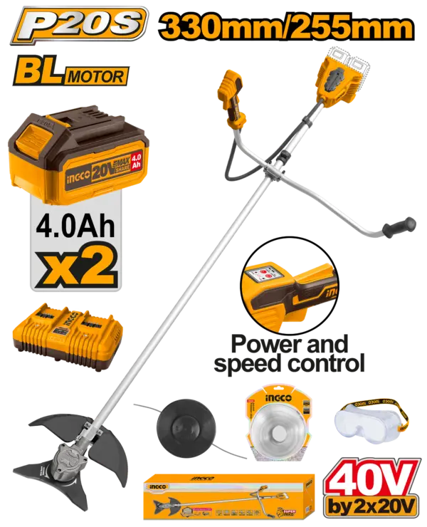 Ingco Cordless String Trimmer And Brush Cutter [CSTLI202522]