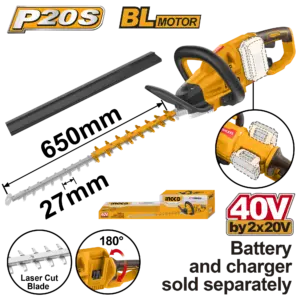 Ingco Cordless Hedge Trimmer [CHTLI40028]