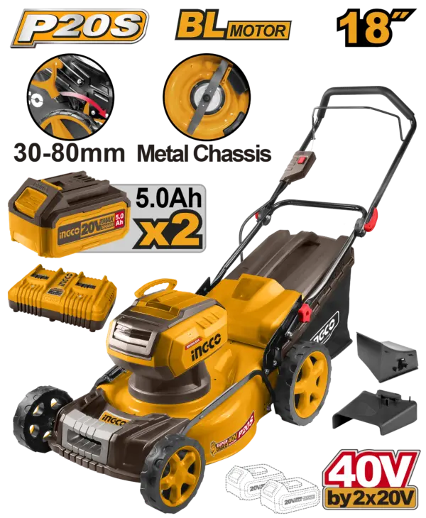 Ingco Cordless Lawn Mower [LMLI20186]