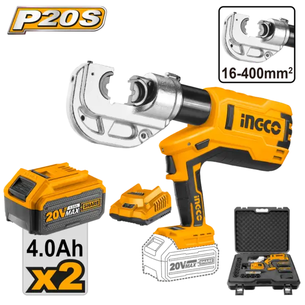Ingco Cordless Hydraulic Crimping Tool [CTLI2002]