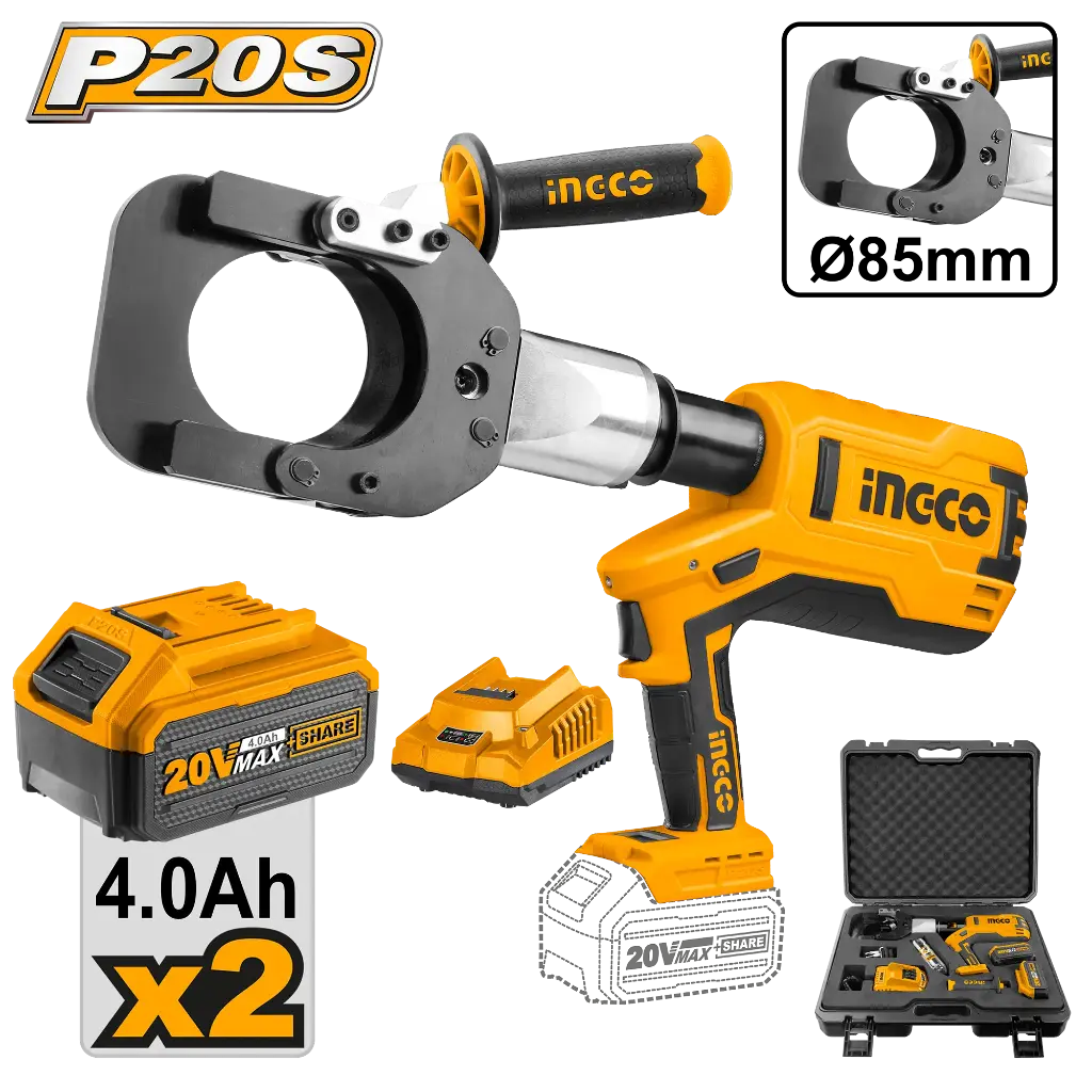 Ingco Cordless Hydraulic Cable Cutter [CRCLI2002]