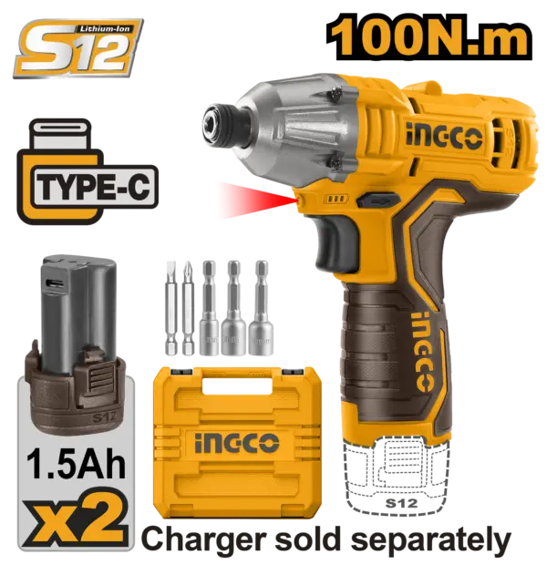 Ingco Cordless Impact Driver [CIRLI12015]
