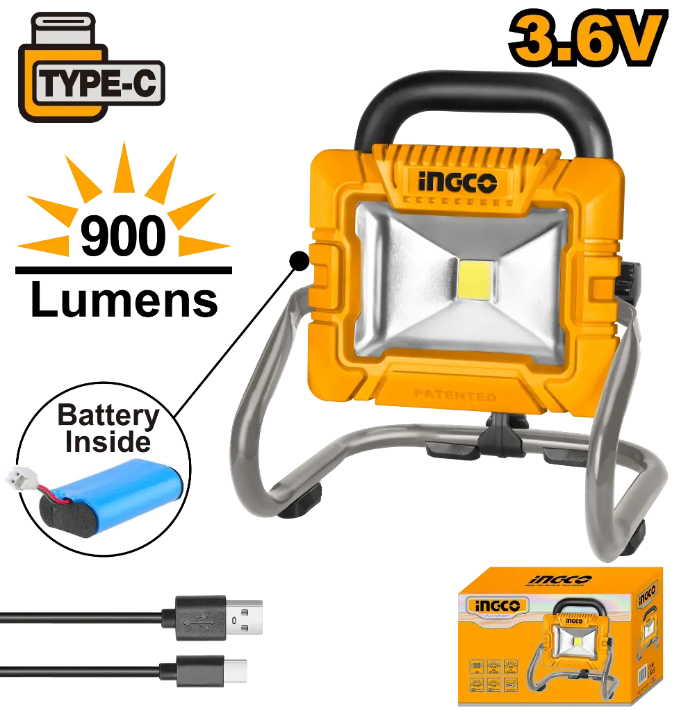 Ingco Cordless Portable Lamp [HRLF4415]