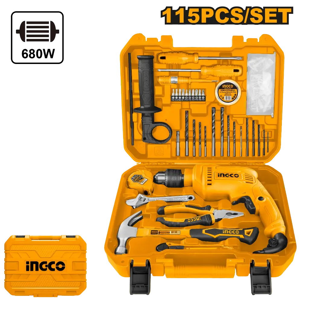Ingco 115 Pcs Tools Set [HKTHP11151]