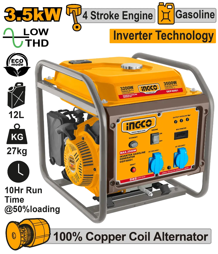 Ingco Inverter Gasoline Generator [GEIF40001]