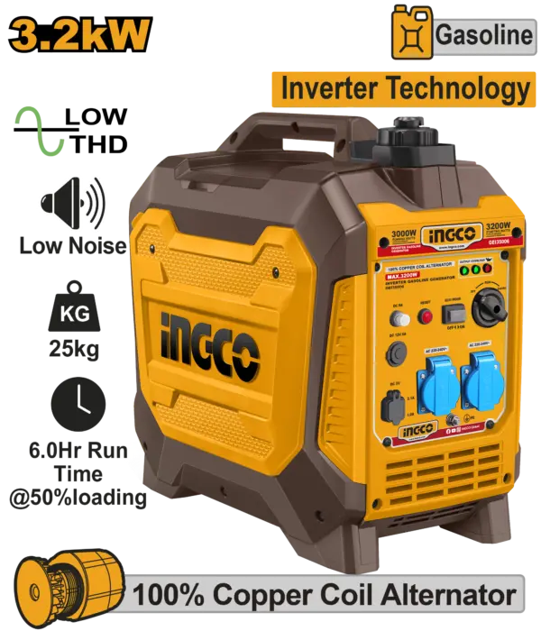 [GEI35006] Ingco Inverter Gasoline Generator [GEI35006]