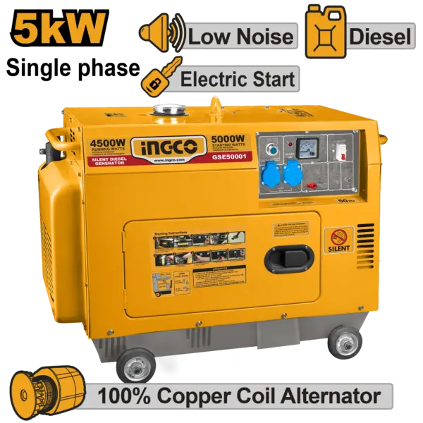 Ingco Silent Diesel Generator [GSE50001]