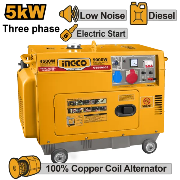 Ingco Silent Diesel Generator [GSE50003]