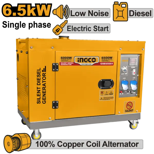 Ingco Silent Diesel Generator [GSE65001]