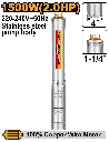 Ingco 4" Deep Well Pump [DWP15001]