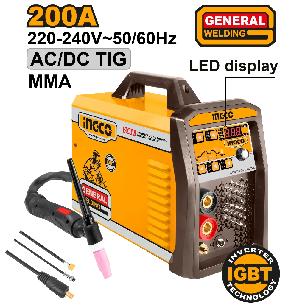 Ingco Inverter Ac Dc Tig/Mma Welding Machine [ING-ACDCTIG2001]