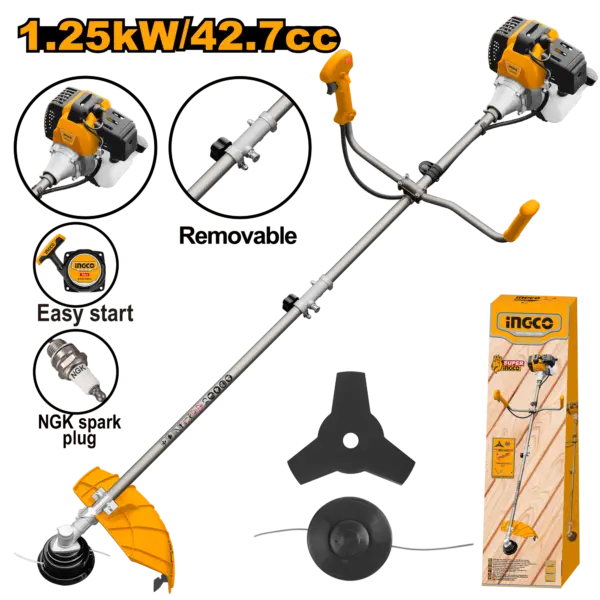Ingco Gasoline Grass Trimmer And Brush Cutter [GBC5434421]