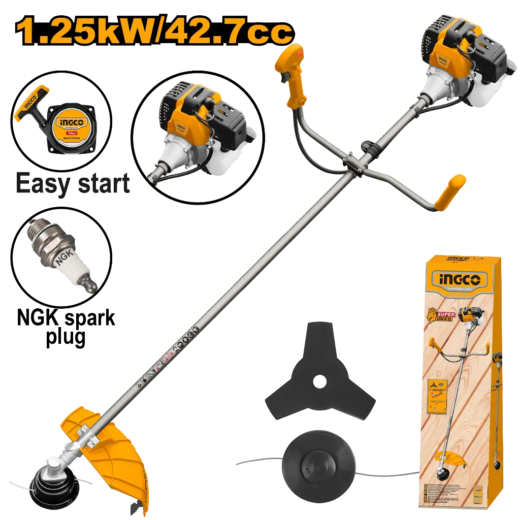 Ingco Gasoline Grass Trimmer And Brush Cutter [GBC5434411]
