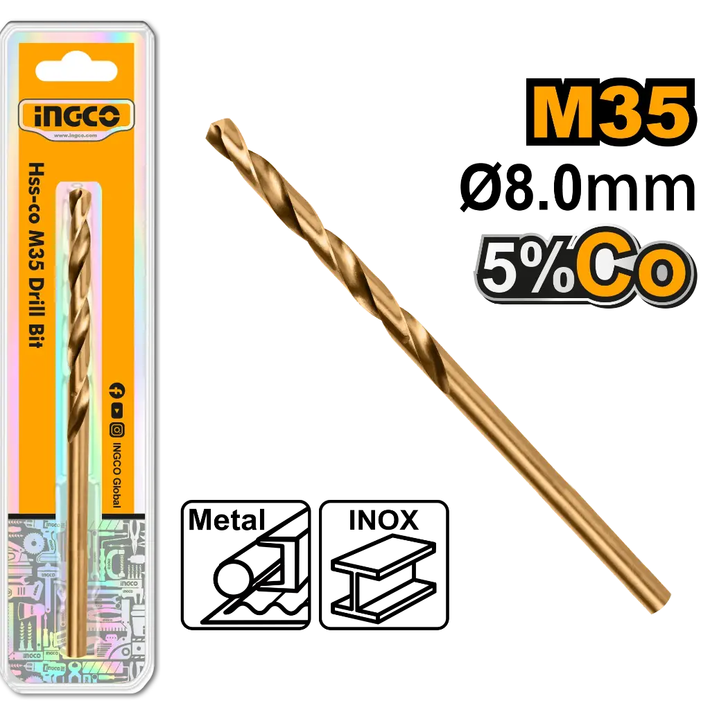 Ingco Hss-Co M35 Drill Bit [DBT01130801]