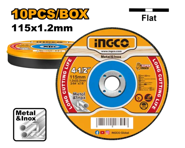 Ingco Abrasive Metal Cutting Disc Set [MCD121155]