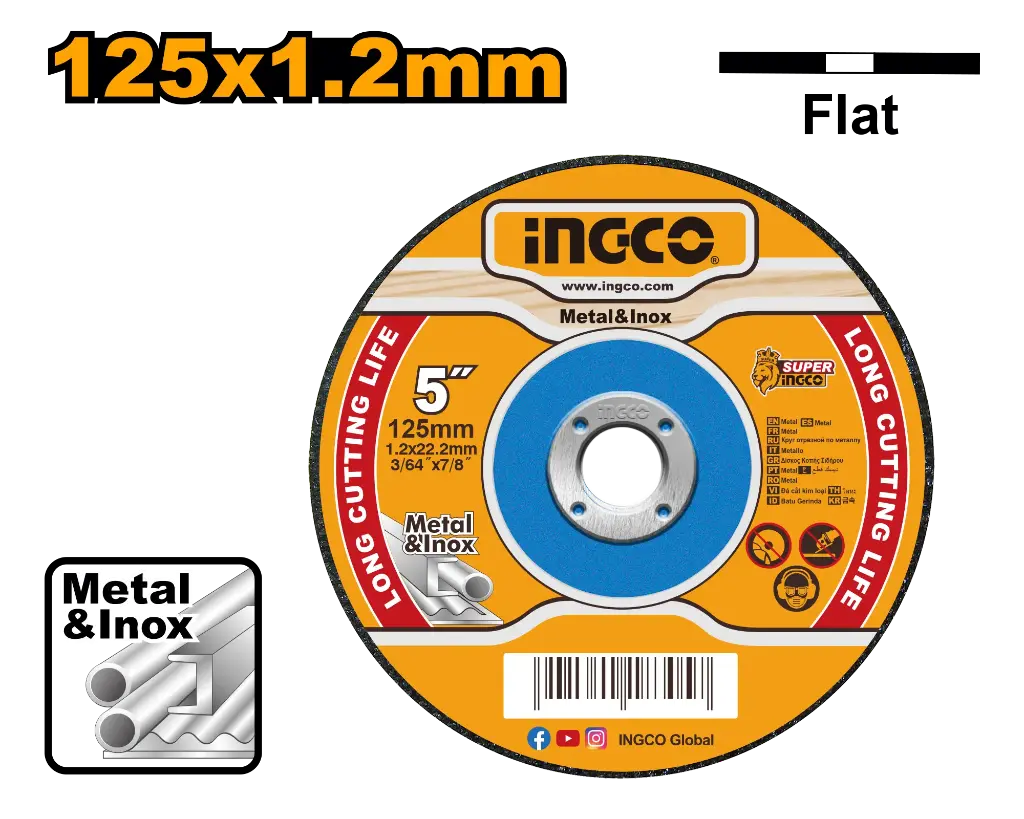 Ingco Abrasive Metal Cutting Disc [MCD121251]