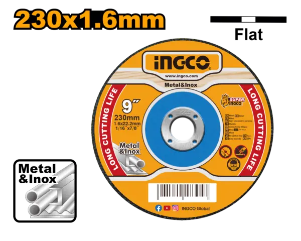 Ingco Abrasive Metal Cutting Disc [MCD162301]