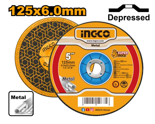 [MGD601251] Ingco Abrasive Metal Grinding Disc [MGD601251]