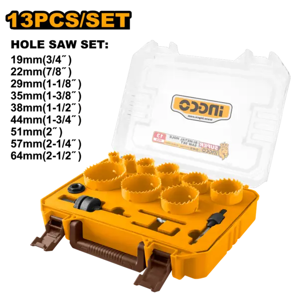 [AKH0132] Ingco Bi-Metal Hole Saw Set [AKH0132]