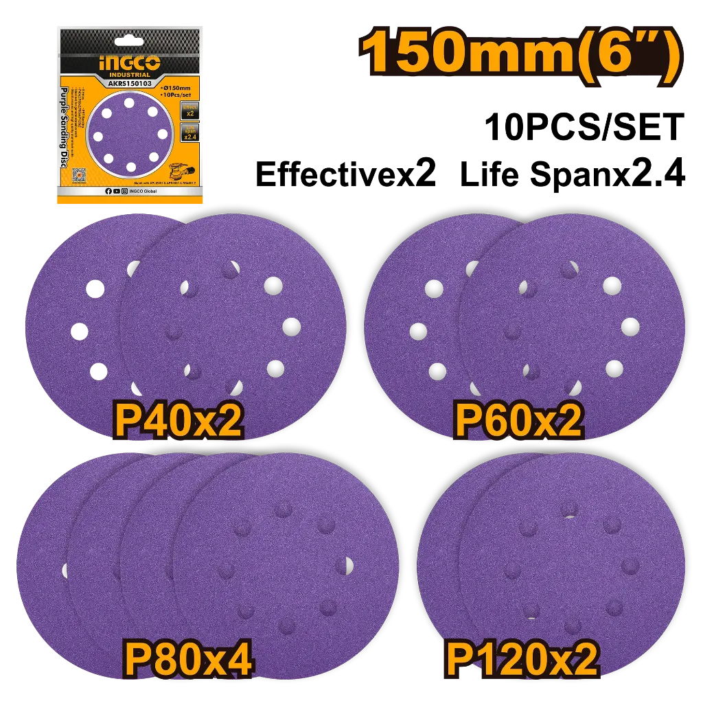 Ingco Purple Sanding Disc [AKRS150103]