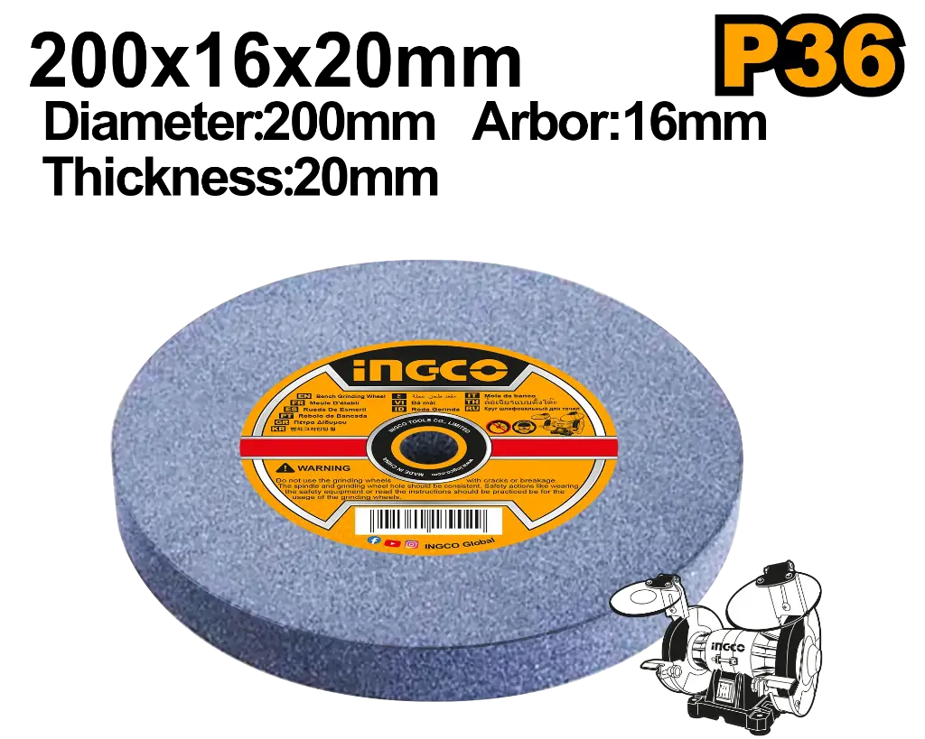 Ingco Bench Grinding Wheel [AGW2008016]
