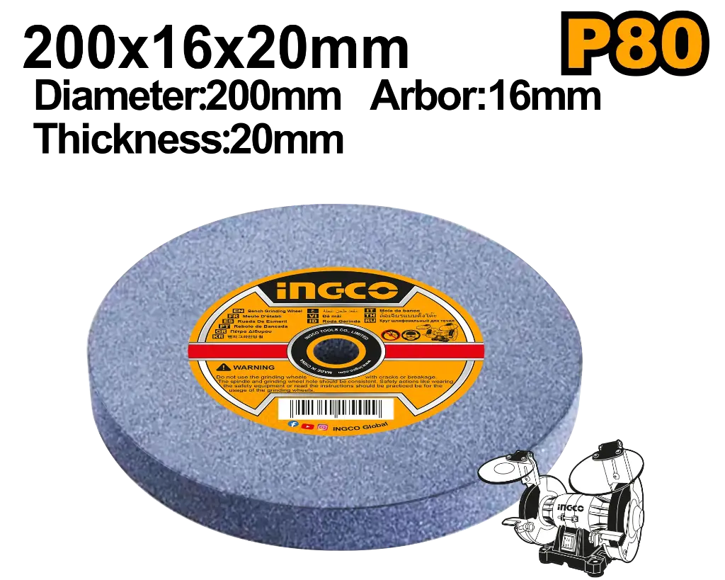 Ingco Bench Grinding Wheel [AGW2008017]