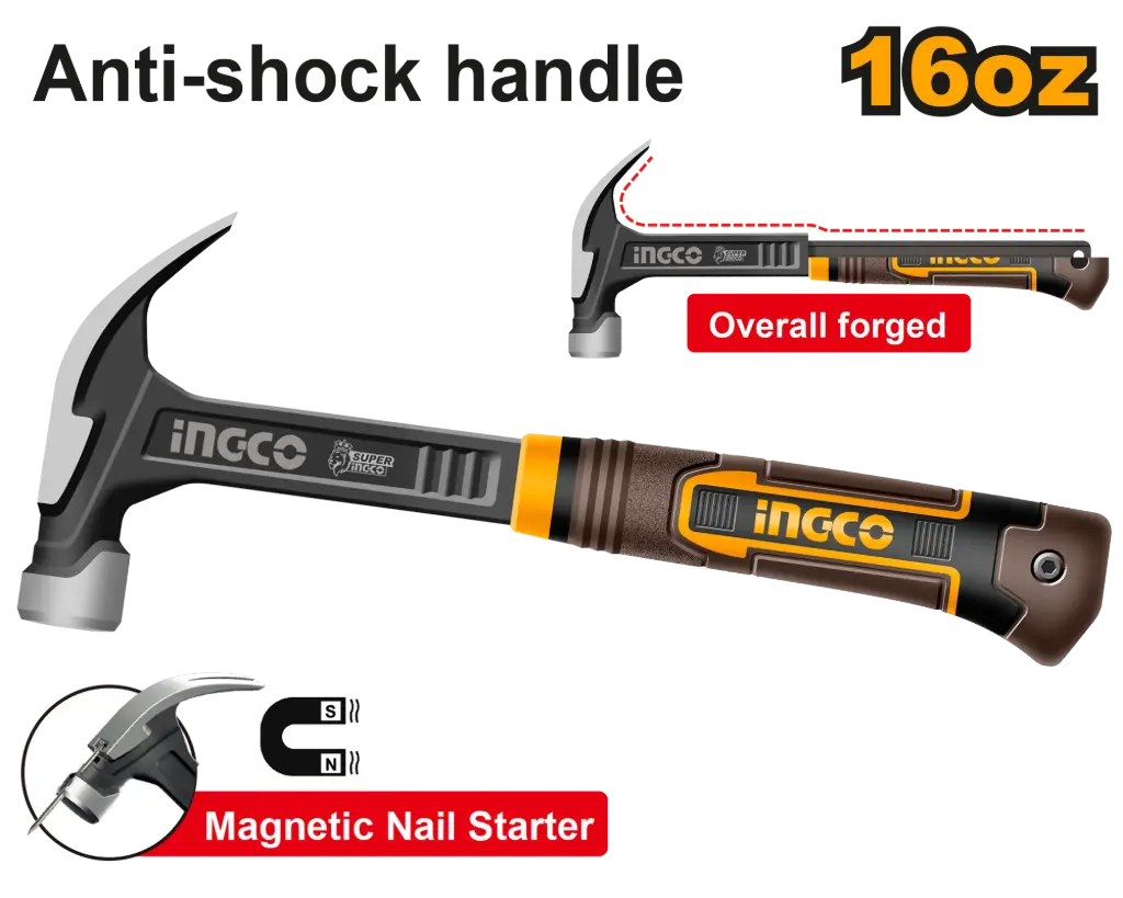 Ingco Claw Hammer [HCH81016]