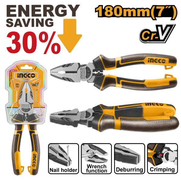 Ingco High Leverage Combination Pliers [HHCP28180]